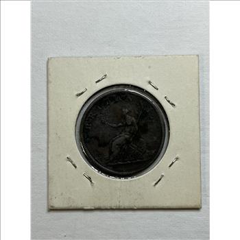 1807 Great Britain George III Copper Half Penny Very Fine Condition