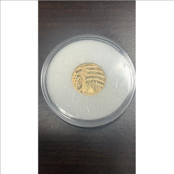Cook Islands 2017 $5 Gold 1/10oz of .24 Gold Proof Liberty
