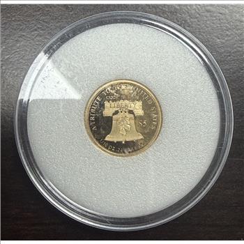 Cook Islands 2017 $5 Gold 1/10oz of .24 Gold Proof Liberty 