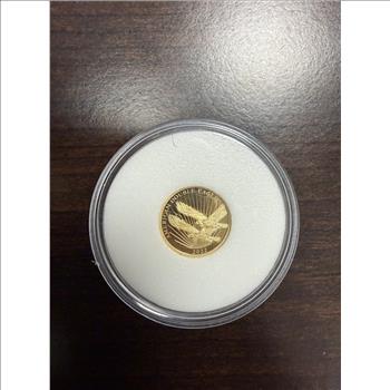 Cook Islands 2022 $5 Gold 1/10oz of .24 Gold Proof Double Eagle