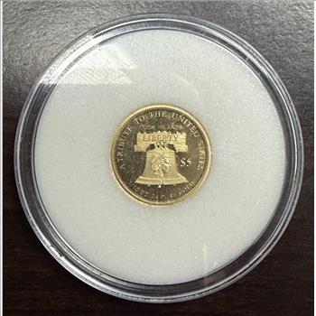 Cook Islands 2021 $5 Gold 1/10oz of .24 Gold Proof Double Eagle
