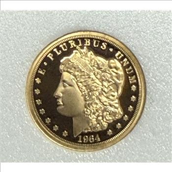 Cook Islands 2023 $5 Gold 1/10oz of .24 Gold Proof Morgan Design