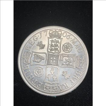 Modern Copy 1706 Anne Crown Coin Copper Nickel Hole Filler England Great Britain