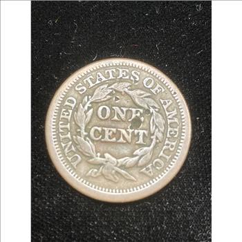 1848 Large Cent Penny Coin Copper Coin