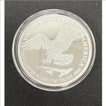 2023 Silver Eagle Replica, Quarter Pound .999 Fine Silver 