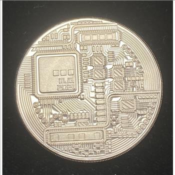 Bitcoin Copper Coin Round 1 Ounce Raw Ungraded Cryptocurrency Bullion