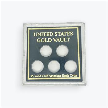 $5 Gold Eagle Coin Display Case Holder