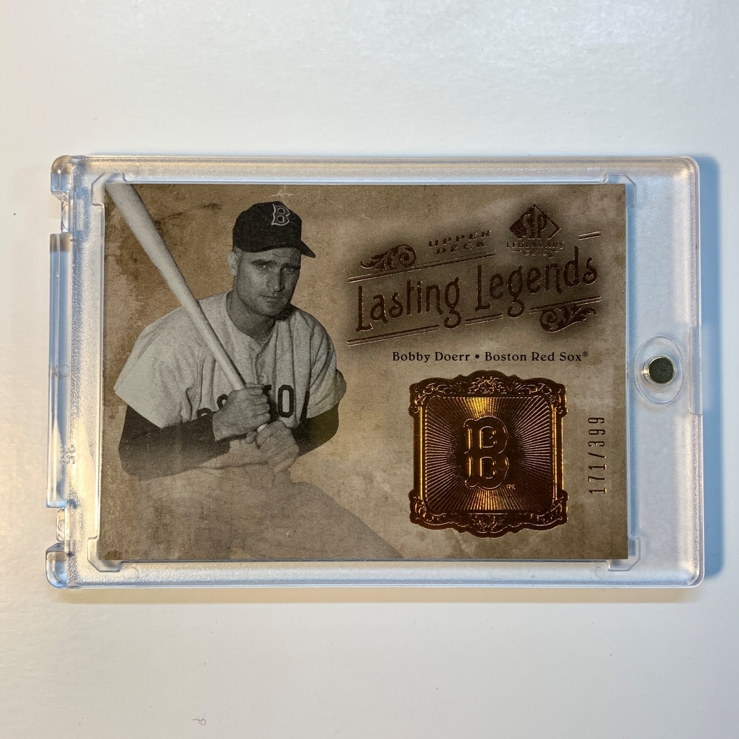 SP Legendary Cuts Bobby Doerr Boston Red Sox High Grade in Protective