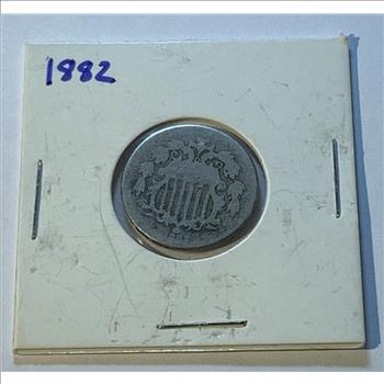 1882 Shield Nickel Early US Type Coin
