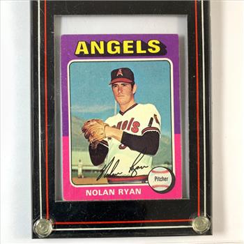 1975 Topps Mini Nolan Ryan Baseball Card Screw Down Case Hall of Fame