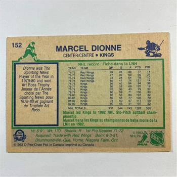 1983 Topps Marcel Dionne High Grade Vintage Trading Card in Protective Sleeve
