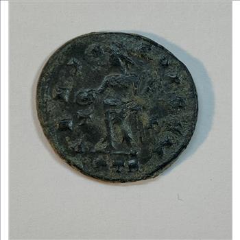 Ancient Roman Bronze Coin Minted in the 3rd Century AD in Rome