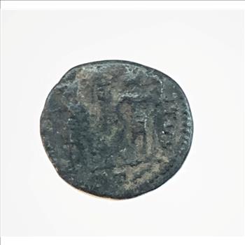 Ancient Roman Coin Made of Bronze in the 3rd Century AD
