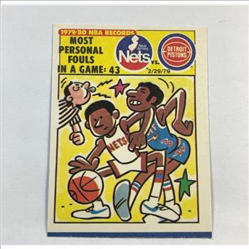 Atlanta Hawks 1981 Fleer Basketball Team Sticker