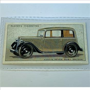 Austin Seven Ruby Saloon 1936 Players and Son's Pre-War Tobacco Card *Raffle Ticket to Winning Bidder