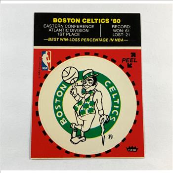 Boston Celtics 1981 Fleer Basketball Team Sticker