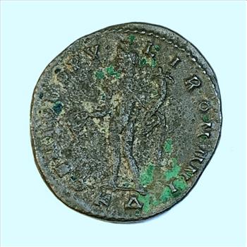 Diocletianus,  286-287AD Double Denarius stamped bust with str. nr Rv. IOVI CONSERVAT AVGG/XXIG Rome