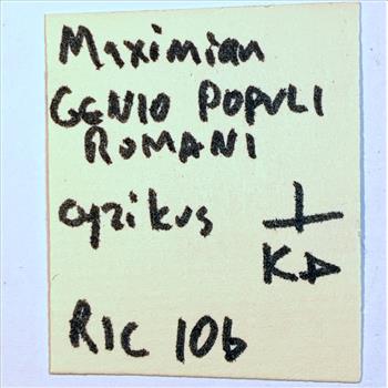 Diocletianus,  286-287AD Double Denarius stamped bust with str. nr Rv. IOVI CONSERVAT AVGG/XXIG Rome