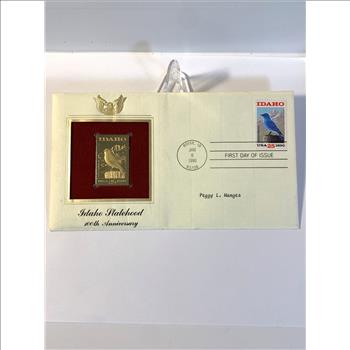 Idaho Statehood Gold Stamp and Original Documentation