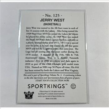 Jerry West Sports Kings Legends of the Game Card