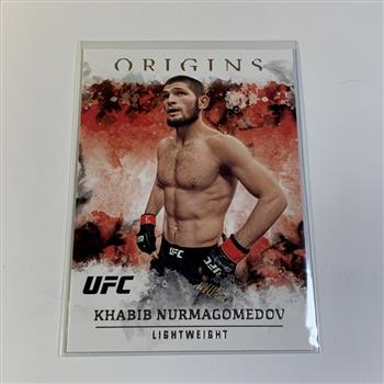 Panini UFC Origins Khabib Nurmagomedov Card in Protective Holder