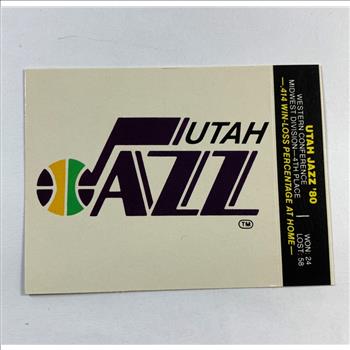 Utah Jazz 1981 Fleer Basketball Team Sticker