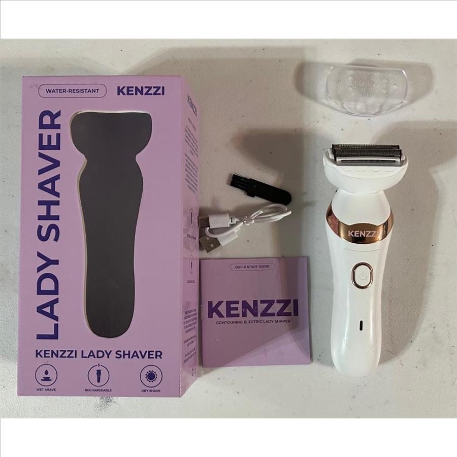 KENZZI Lady Shaver Rechargeable Electric Shaver for Women, Wet & Dry Use, Water-Resistant, Contouring Head