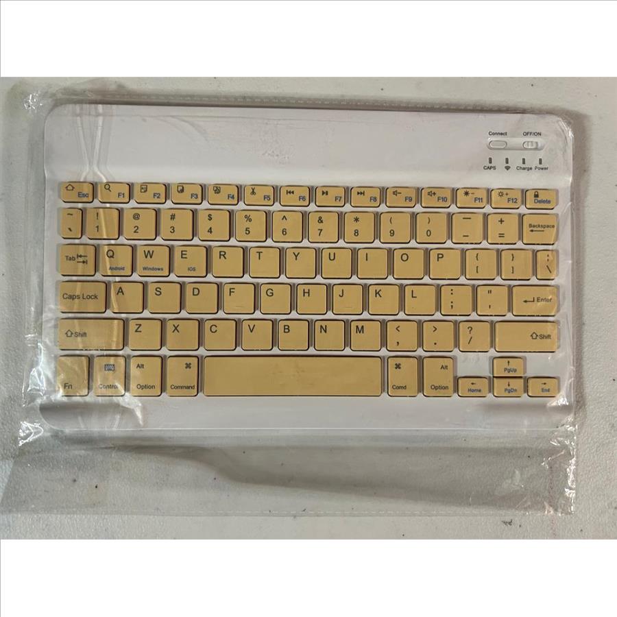 Wireless Bluetooth Keyboard - Hexagon Keycap Portable Ultra-Slim Rechargeable Compact Keyboards Compatible with Mac, iPhone, iPad