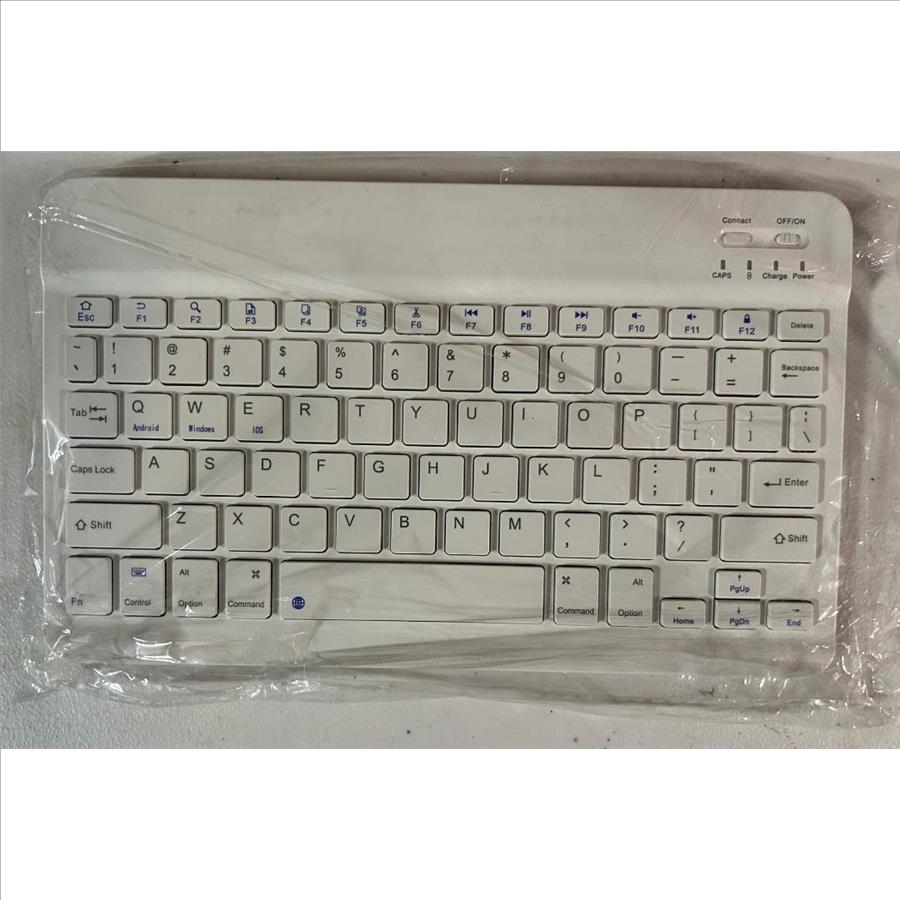 Wireless Bluetooth Keyboard - Hexagon Keycap Portable Ultra-Slim Rechargeable Compact Keyboards Compatible with Mac, iPhone, iPad