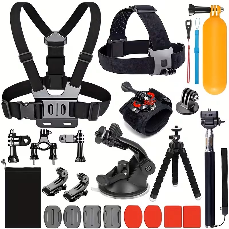 Accessory Kit with 21 Items for Various for Gopro Models And Other Camera Brands