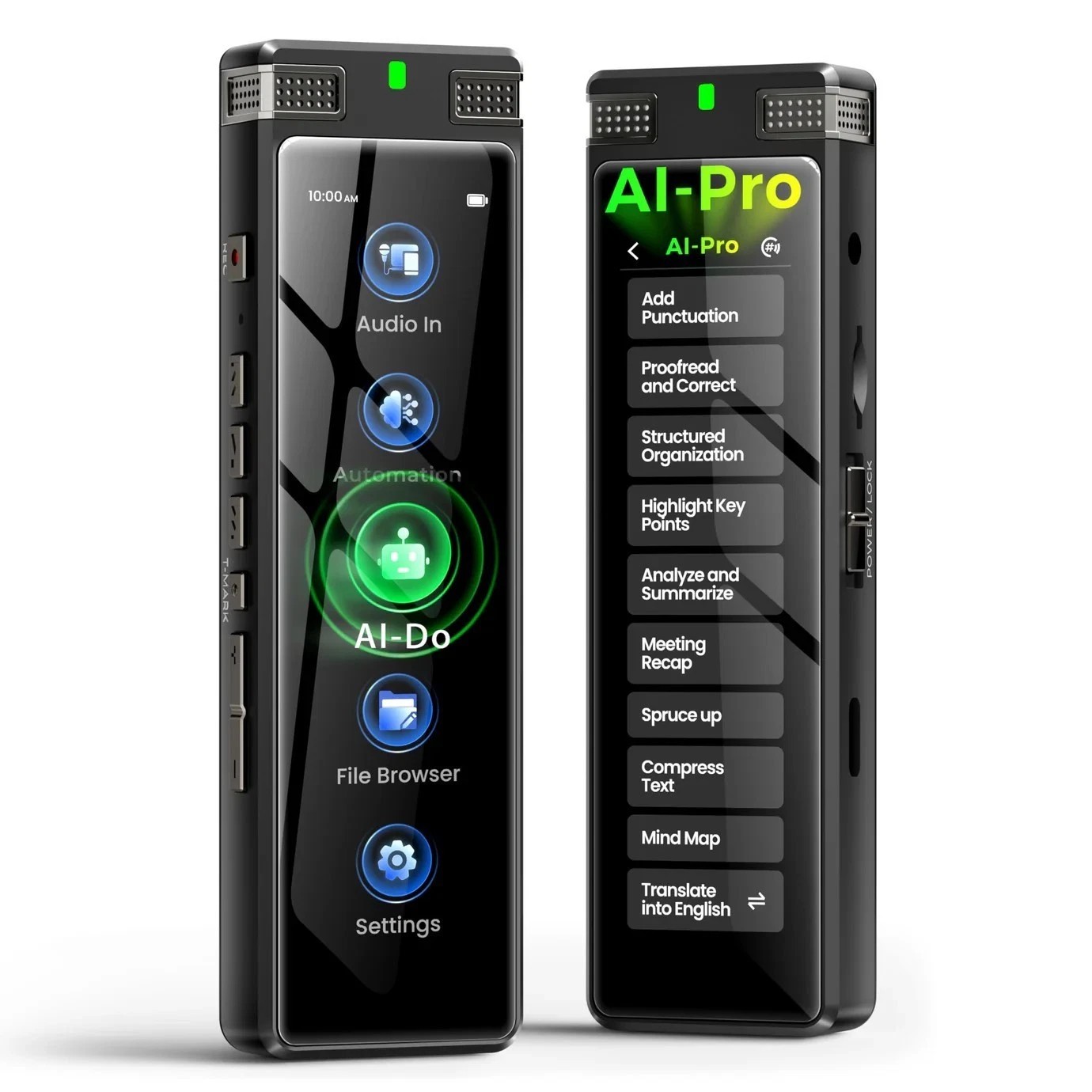 136GB AI Voice Recorder, TIMMKOO Digital Voice Recorder with Playback AI Text