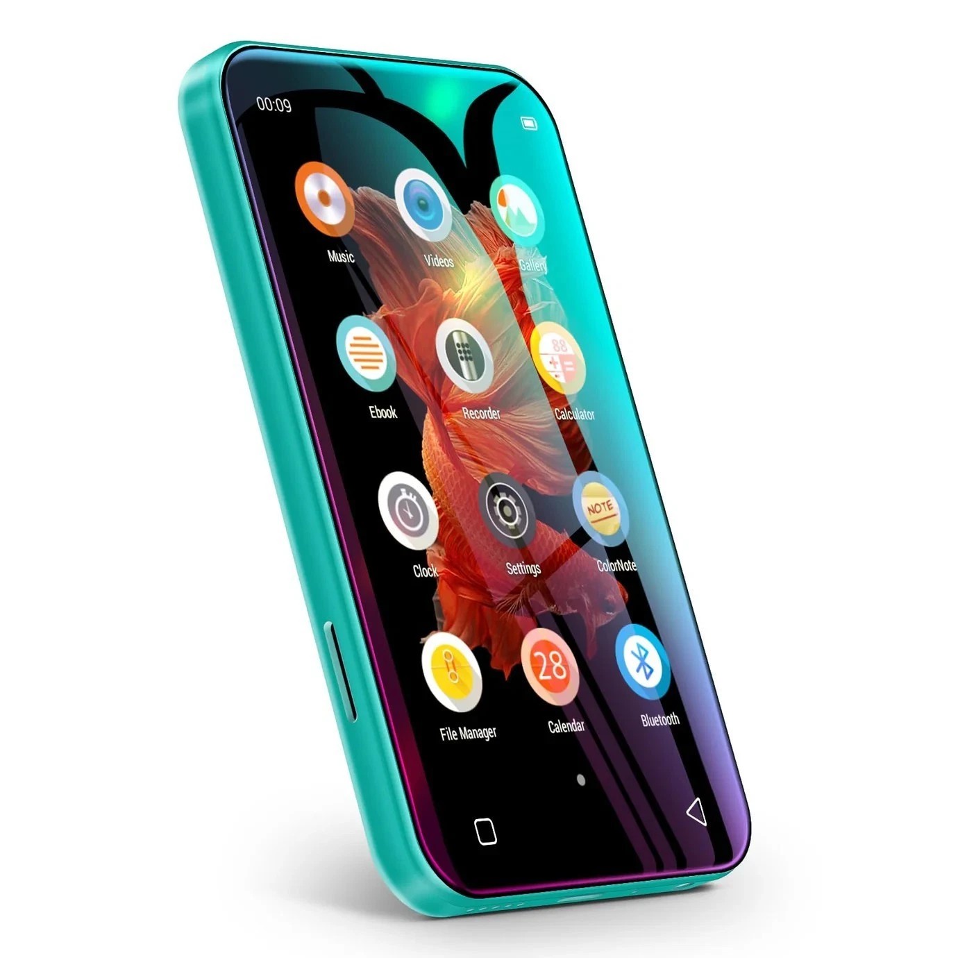 MP3 MP4 Player with Bluetooth, 4.0" Full Green 8GB Expandable to 512GB