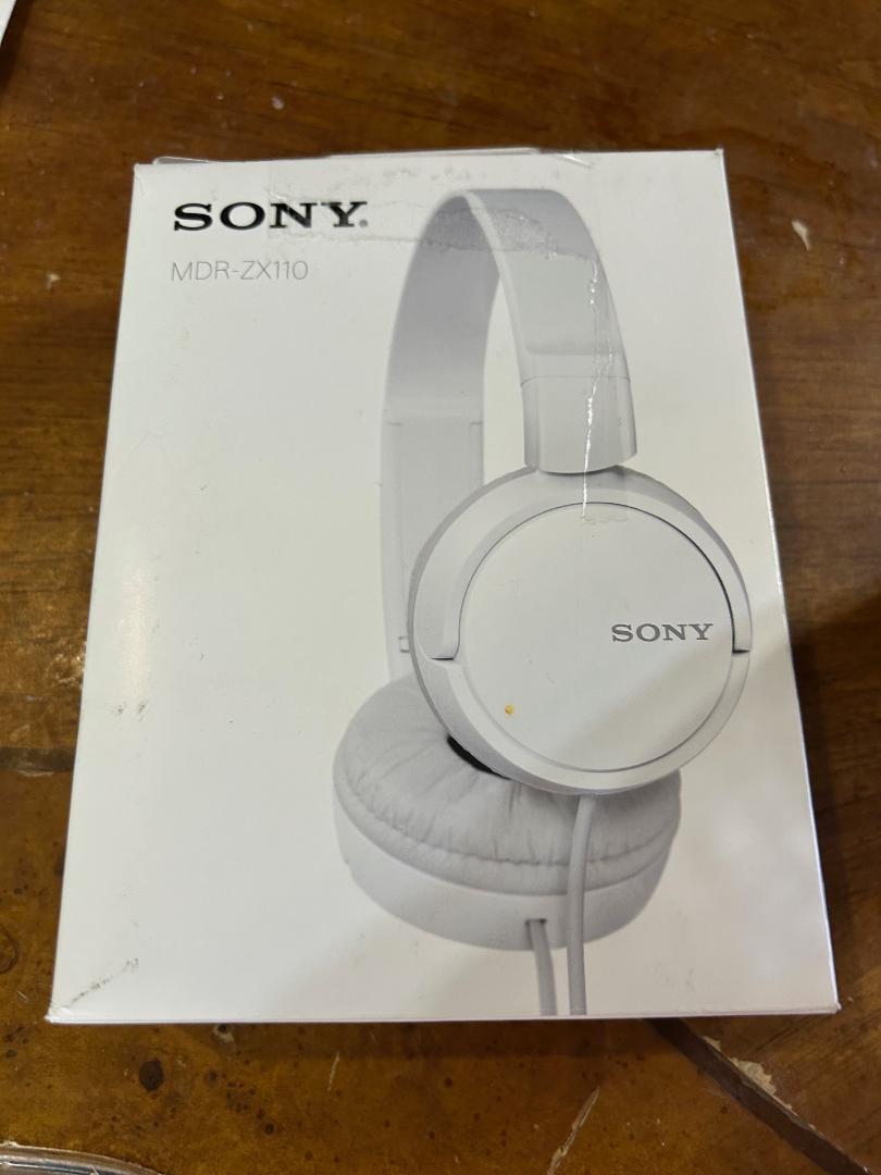 Sony MDRZX110/WHI ZX Series Stereo Headphones, MDR-ZX110 Black
