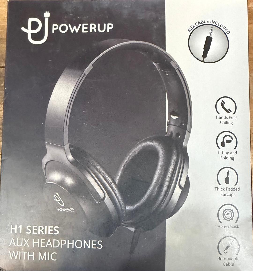 Power Up Wired Headphones New