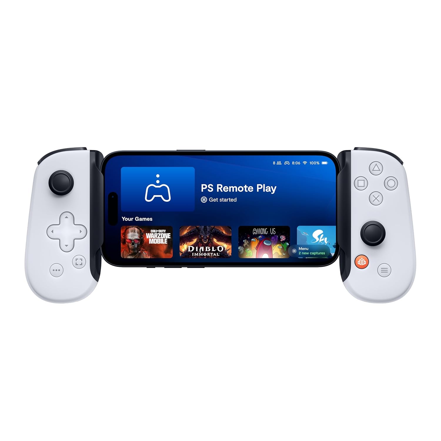 BACKBONE One Mobile Gaming Controller (PlayStation Edition), USB-C Phone Controller for Android & iPhone 15/16/17 Series