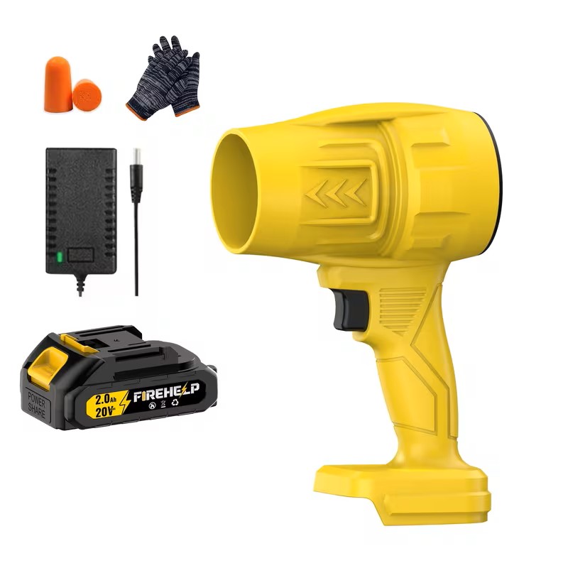 Turbo Blower, 60000RPM Electric Cordless Leaf Blower, 20V 2.0/4.0AH Battery Jet Dry Blower, High Pressure Air Blower, Jet Blower Car Dryer, Handheld Snow Blower, Home Outdoor, Blowing Leaves And Dust
