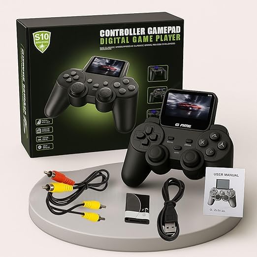 Video Game for Kids S10 Retro Games 520 in 1 Mini Controller Gamepad Console Portable Rechargeable Handheld Digital Game Player