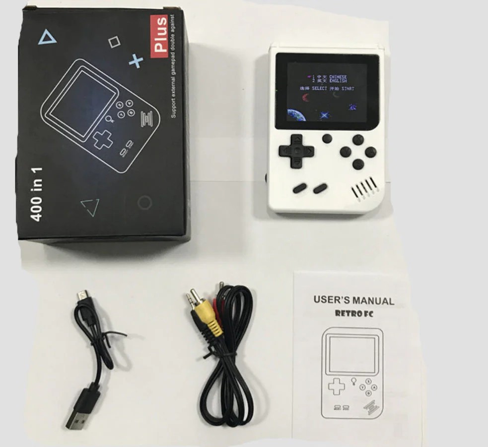 3" LED Large Screen Mini Handheld Digital Game System 400 Games
