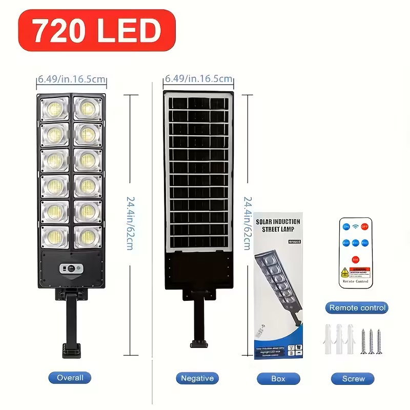 616/720LED Ultra Bright Outdoor Solar Light - IP65, Focos Solares Para Exteriores De Casa, Luz Solar Para Exterior, Lamparas Solares Exterior, Solar Outdoor Lights