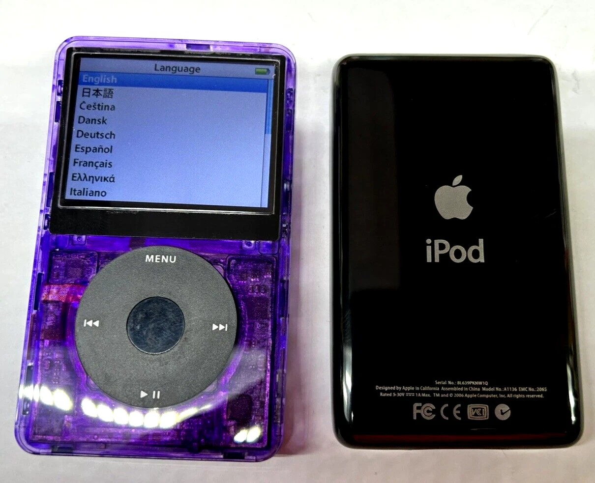 APPLE iPOD CLASSIC 5.5th Atomic Purple 128GB SSD Wolfson DAC Atomic Mega Bat