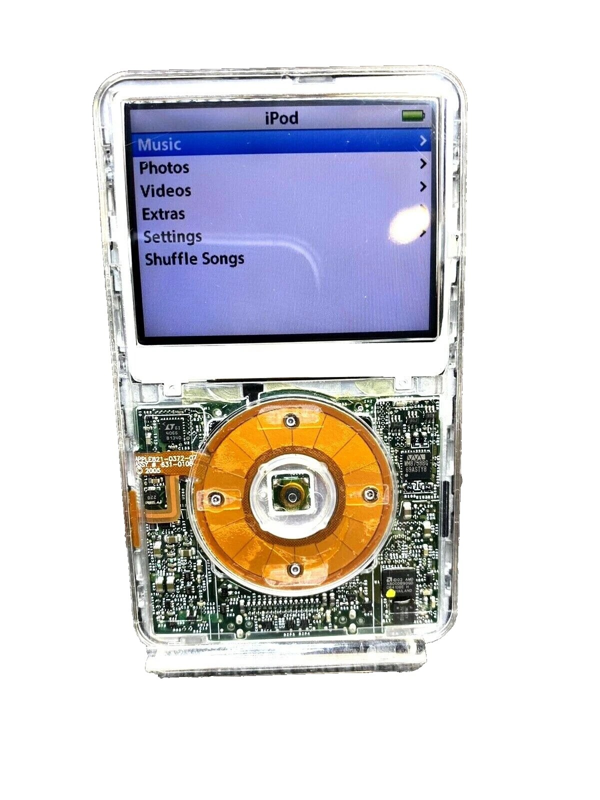 Apple iPod Video Classic 5th Generation 30GB Clear Front Excellent Condition