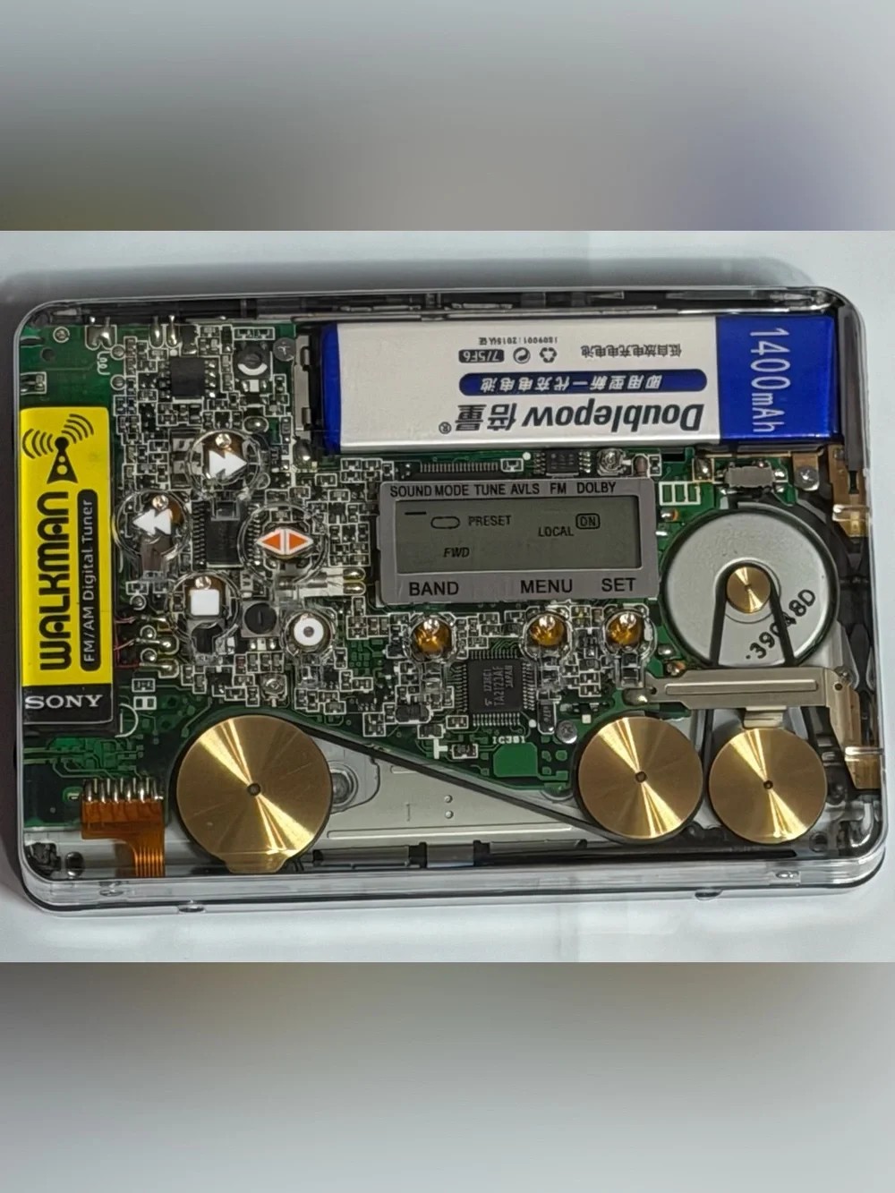 Sony Transparent Portable Audio Cassette and Radio Player FX877