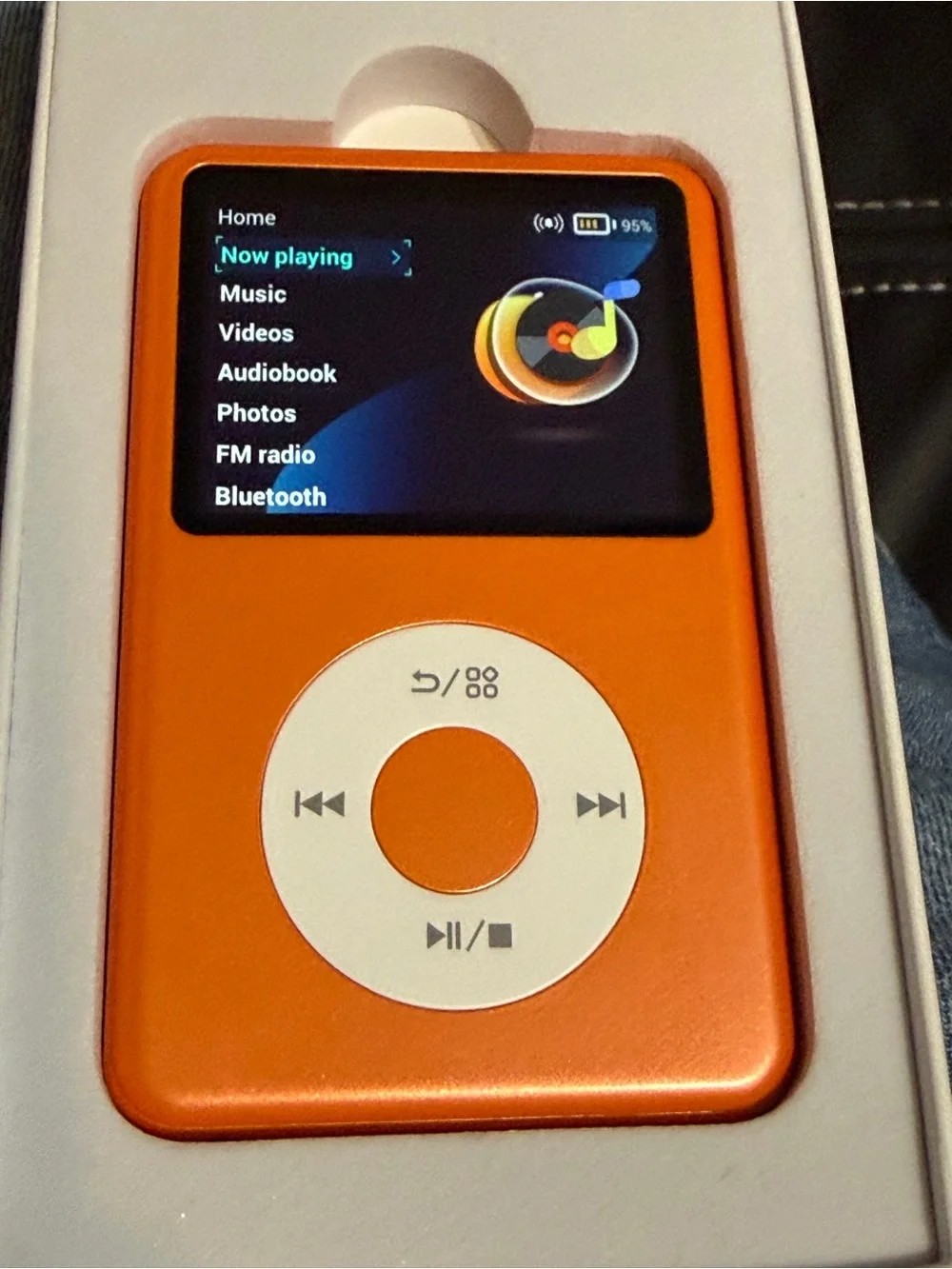 Y1 Innoiasis Portable Orange MP3 Player with FM Radio & Bluetooth 128gb