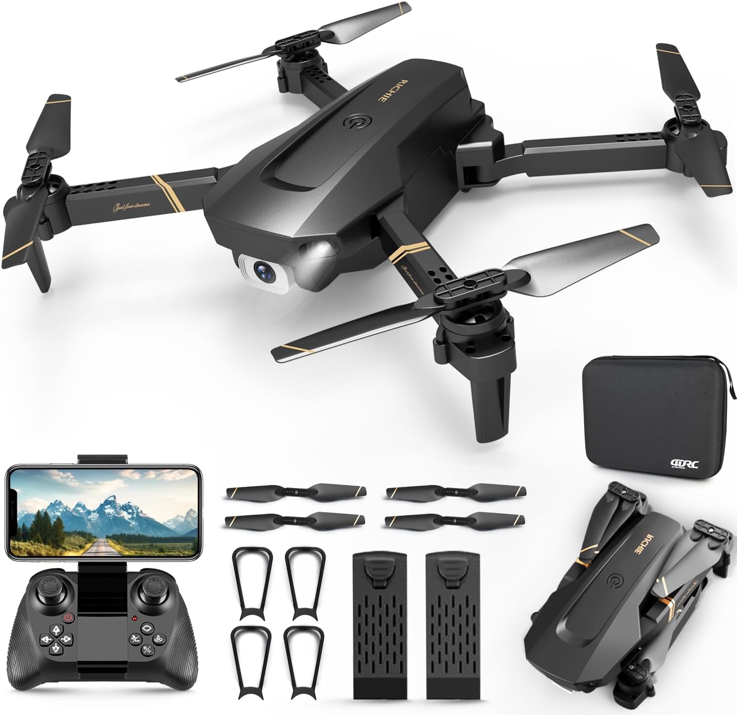 4K HD Professional WIFI A15 Pro Drone With 3 Camera 5G WIFI 