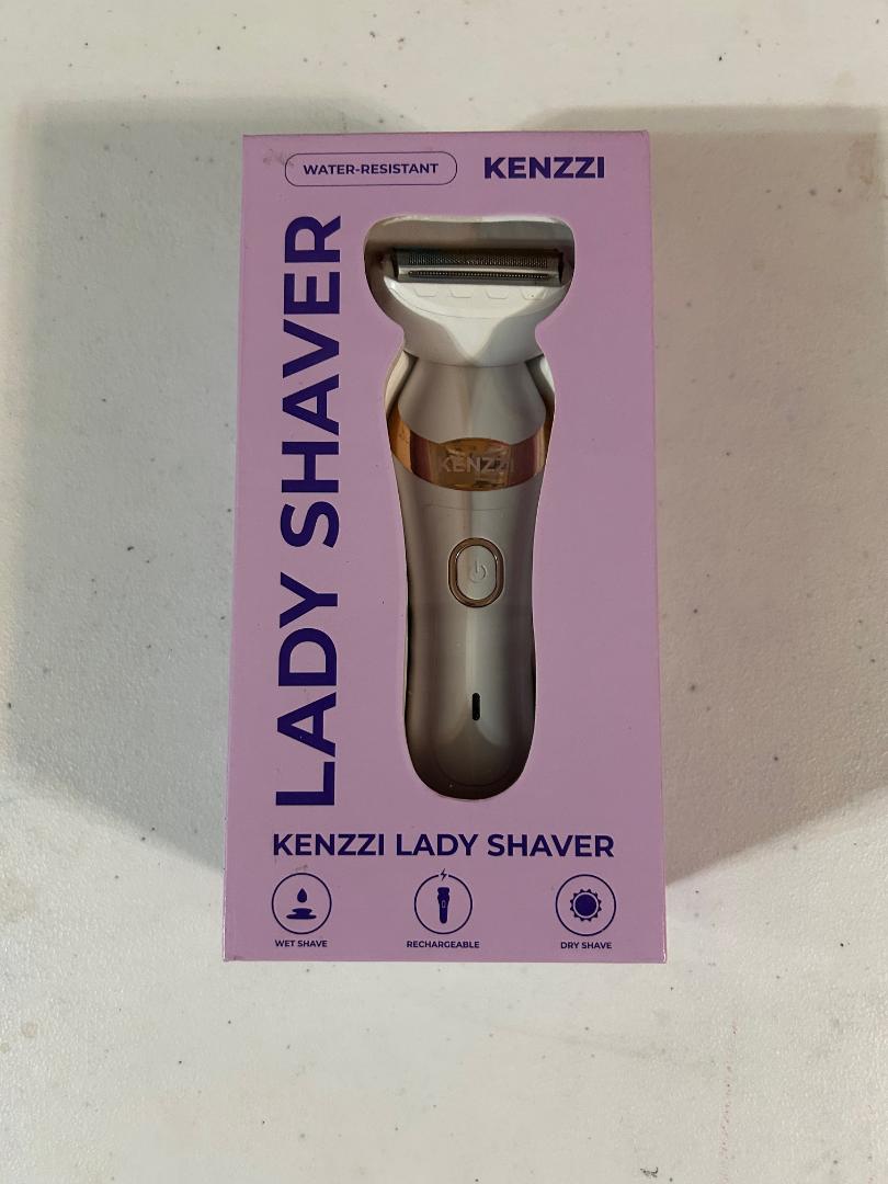 KENZZI Lady Shaver Rechargeable Electric Shaver for Women, Wet & Dry Use, Water-Resistant, Contouring Head
