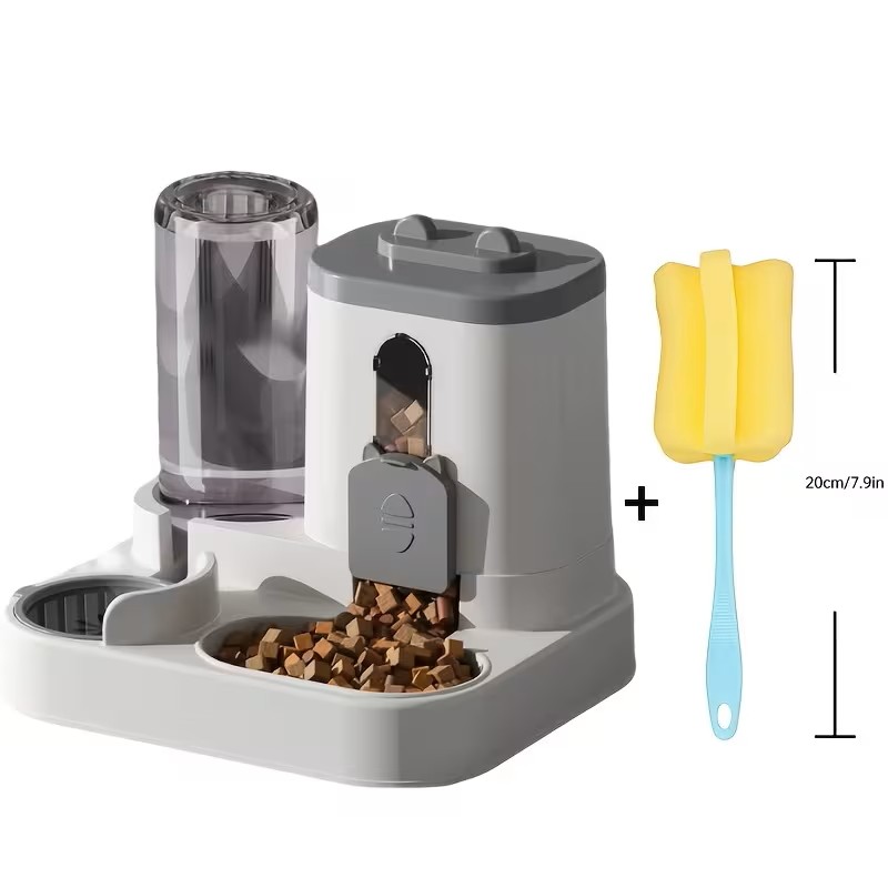 Automatic Cat Feeder - 2-in-1 Quantitative Feeding - to Ensure The Health Of Your Pet's Diet - Cute And Interesting Water And Food Dispenser