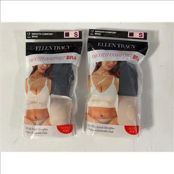 4 Pair of Small Smooth Comfort Bras Lot #10
