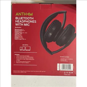 Anthem Bluetooth Headset with Mic New