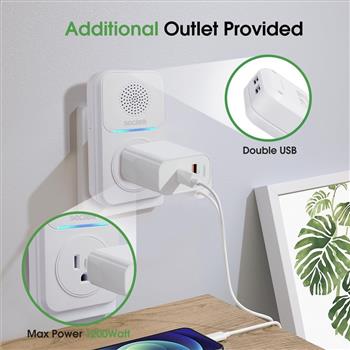 Sectelli Self-Powered Door Bell with 2 USB Ports