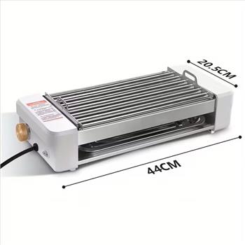 4-in-1 Multi-functional Sausage Grill, With Three-hand Dish And Silicone Oil Brush, Silicone Grill Holder, Non-stick Pan, Countertop, Adjustable Temperature, Detachable Panel, Easy To Clean, Suitable For Kitchens And Dormitories